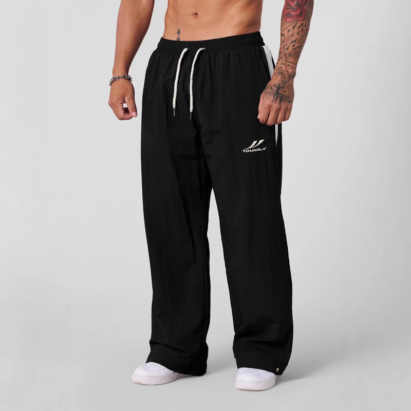 Youngla American-Style New Jogging Sports Fitness Men's Sports Pants Loose Casual Wide-Leg Trendy Patchwork Long Pants Youngla American-Style New Jogging Sports Fitness Men's Sports Pants Loose Casual Wide-Leg Trendy Patchwork Long Pants