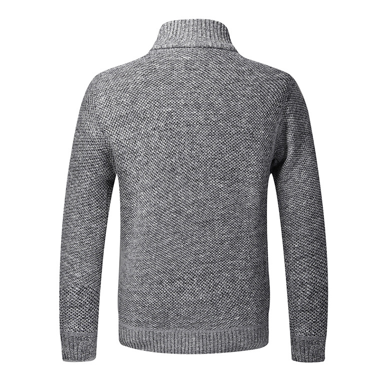 Herren Strickjacke Für Herbst Winter Gefüttert Mit Stehkragen_voghion.com