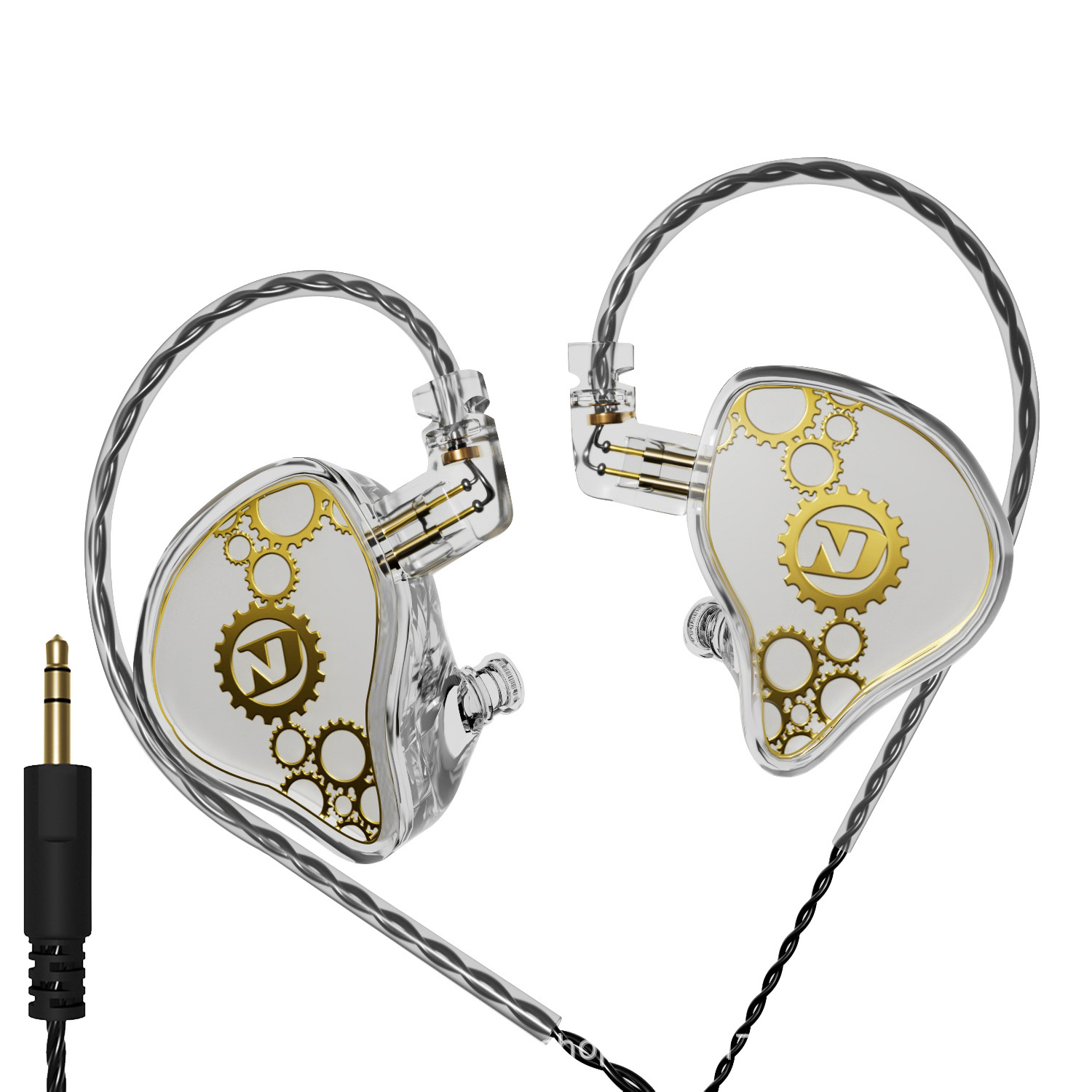 Auriculares con cable ND Venus en la oreja tipo c tapones para los oídos con orificio redondo HIFI de alta calidad de sonido monitor de graves pesados en vivo