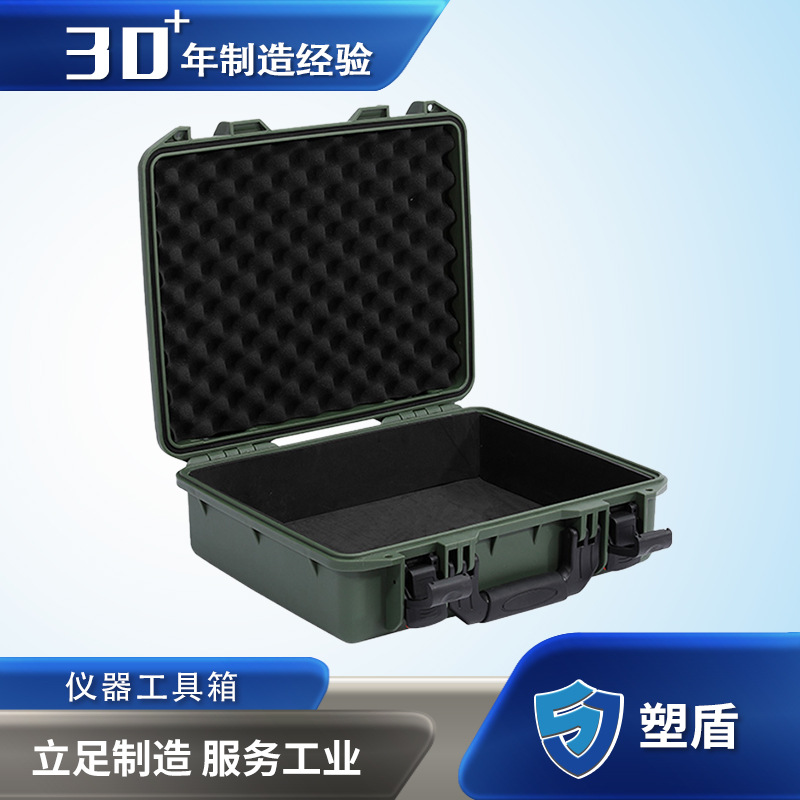 塑盾433414军绿色应急救援防护箱专用装备安全箱 阻燃材料防火箱