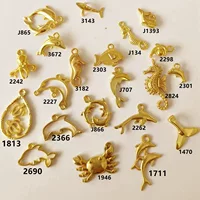 Ювелирные изделия из сплава морской рыбы, браслет, серьги, аксессуары, сохраняющее цвет ожерелье, кулон из материала ручной работы