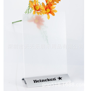 Hot Selling Aluminum Alloy Table Card A5 Metal Table Card Golden Catering Table Card Aluminum Base Restaurant Stand Aluminum Base Meal Card