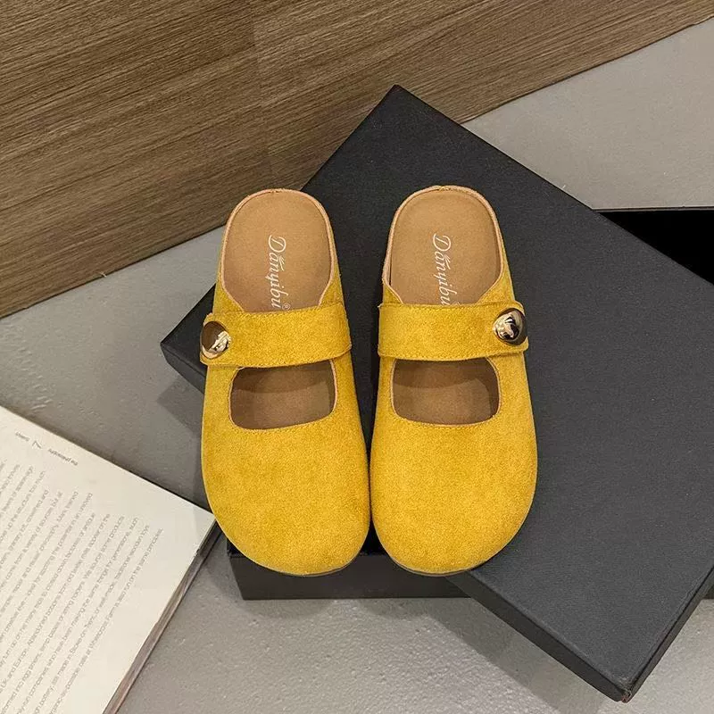 2025 весна и лето носить новую моду Baotou перетаскивание липучки