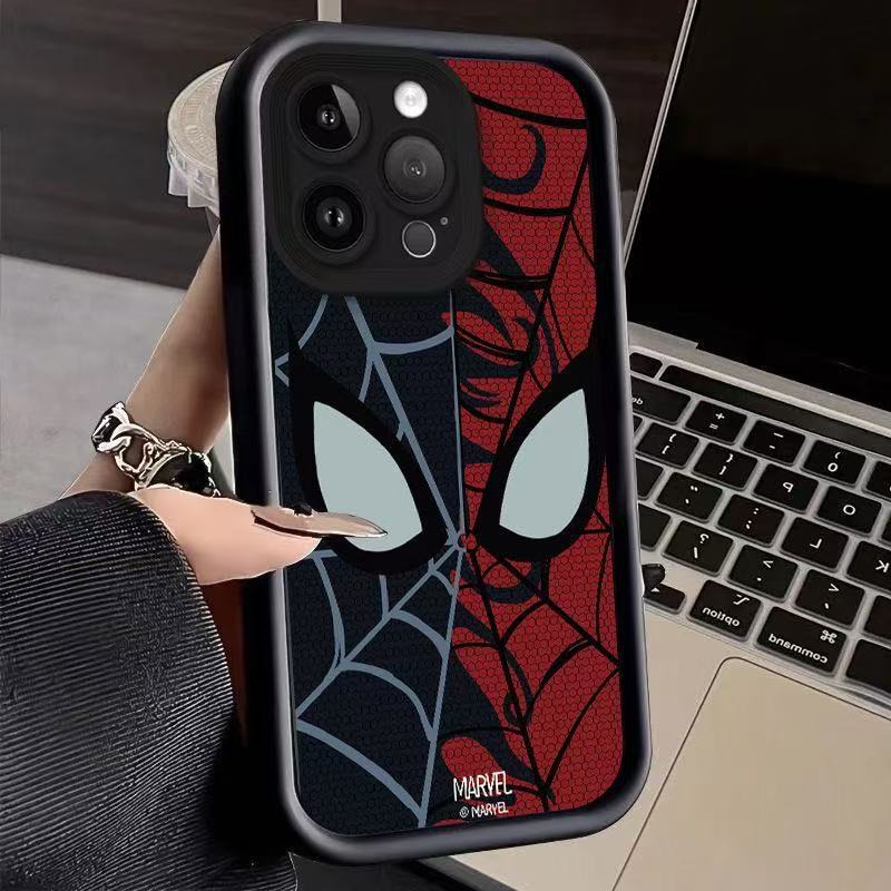 Double Spider-Man Case Suitable for Apple 17 Pro Max, Japanese and Korean Ins Style, iPhone 16/15/14, European and American Style 13