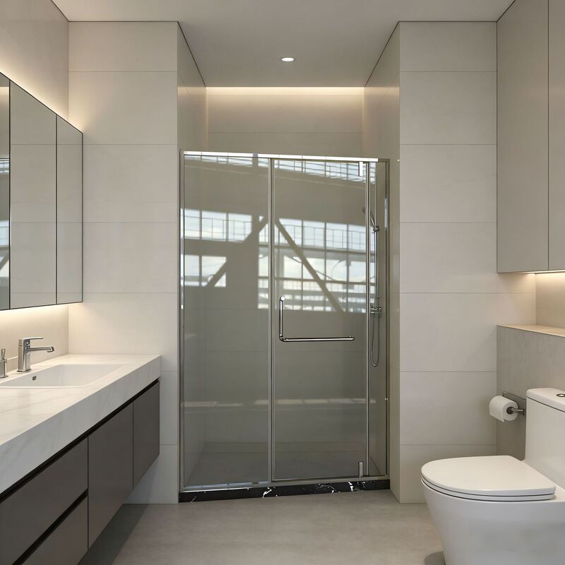 Manufacturer Wholesale All Stainless Steel Precision Cast Fittings, Stable and Durable, Easy to Install, Pivot Door, Bathroom Shower Screen