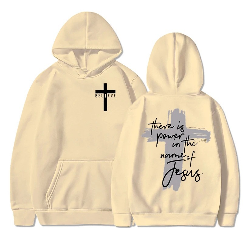Mujeres/Men Christian Faith Essential Hoodies There Is Power i