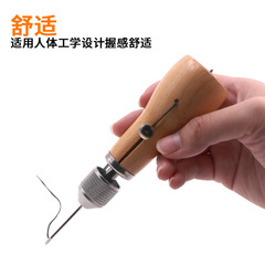 新しい革の縫い目の縫い目機の手作りのdiy皮芸の縫い目のツールの牛革の皮の彫刻のツール