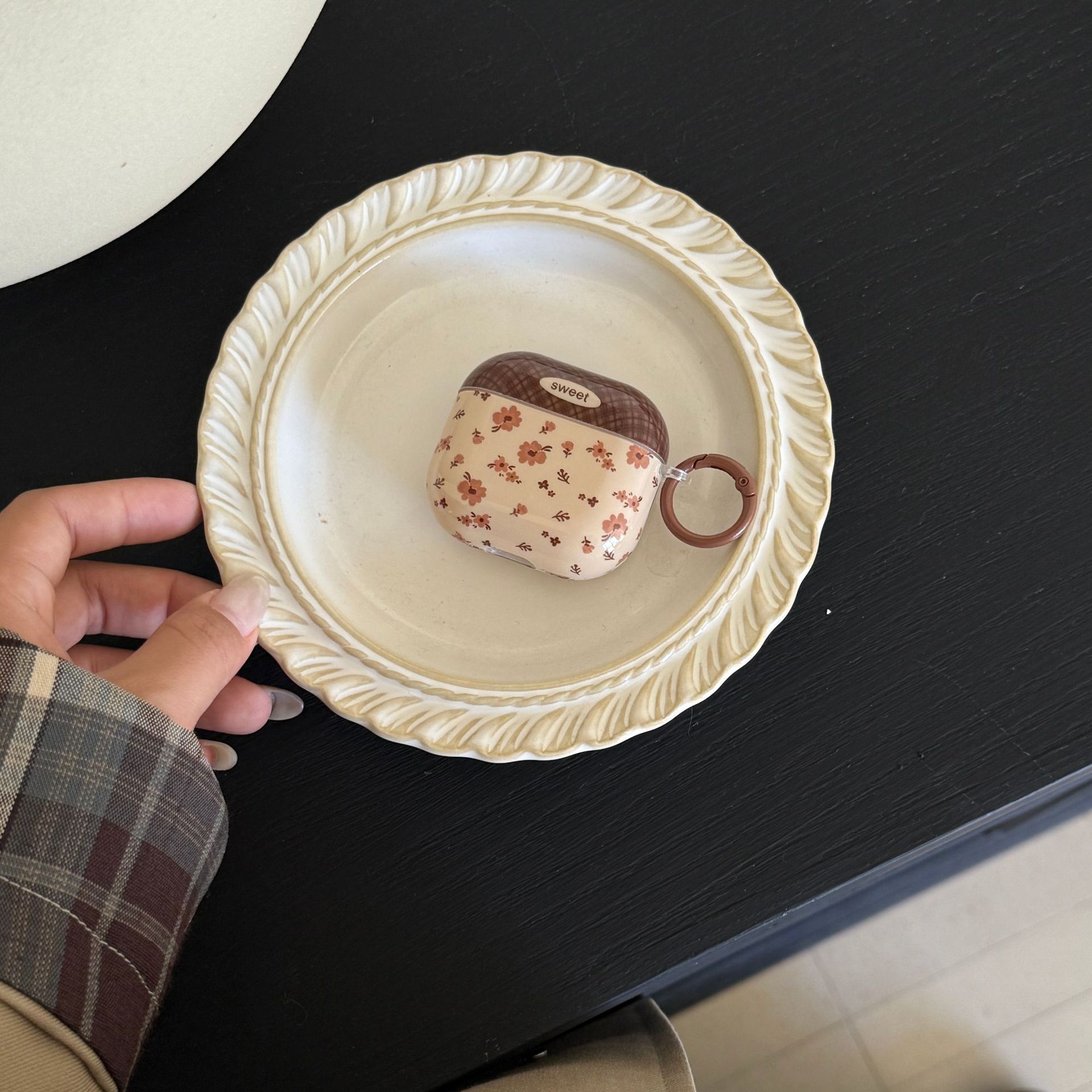 Flores marrones retrógradas para airpods3 / 4 auriculares nuevos Airpods Pro / 2 colgantes 12