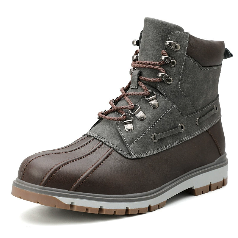 Ботинки‑черевики (Martens) с высокой флисовой подкладкой, демисезонные, большие размеры 38–47