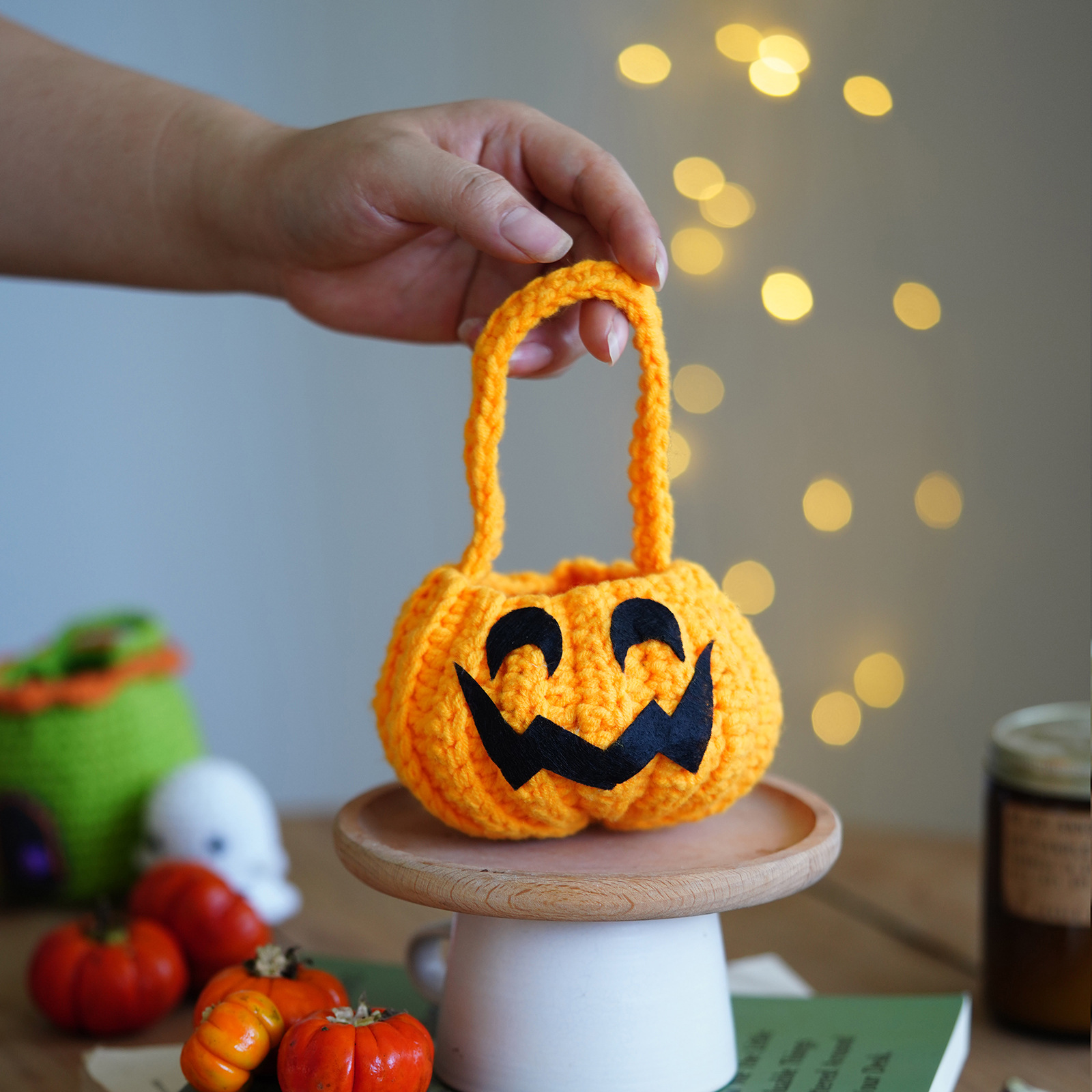 Pacchetto di materiali per uncinetto per bambole manuali unisex, ornamenti per tessitura fai da te fatti a mano, regalo di Natale per Halloween_voghion.com