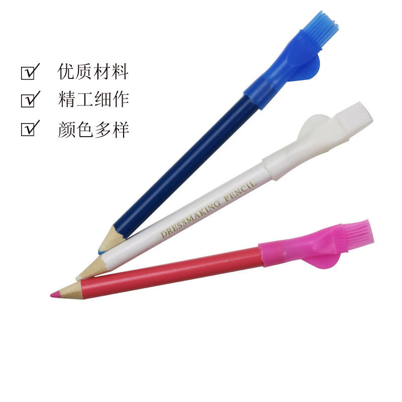 Sewing stroke pen with brush stroke chalk tailor pen color manual stroke three-color set cloth stroke powder factory direct sale