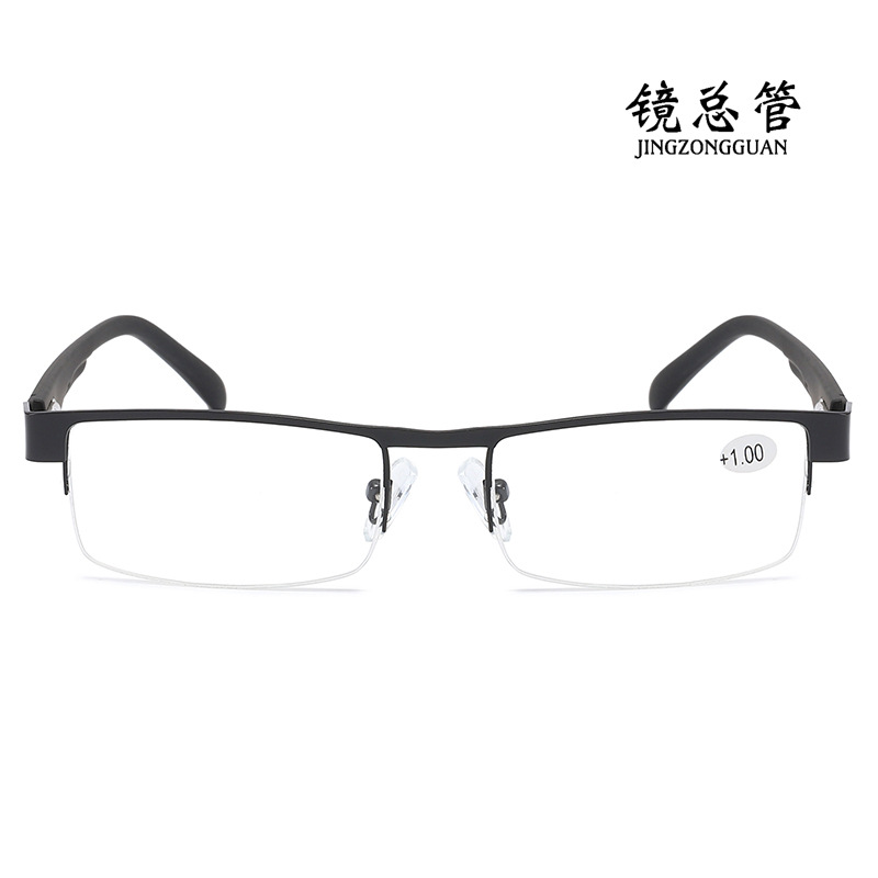 2025 Cross-border New Metal Diaosi Half Frame Spring Legs Men's…