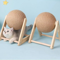 猫掴み板の剣麻球の猫のおもちゃは退屈します。