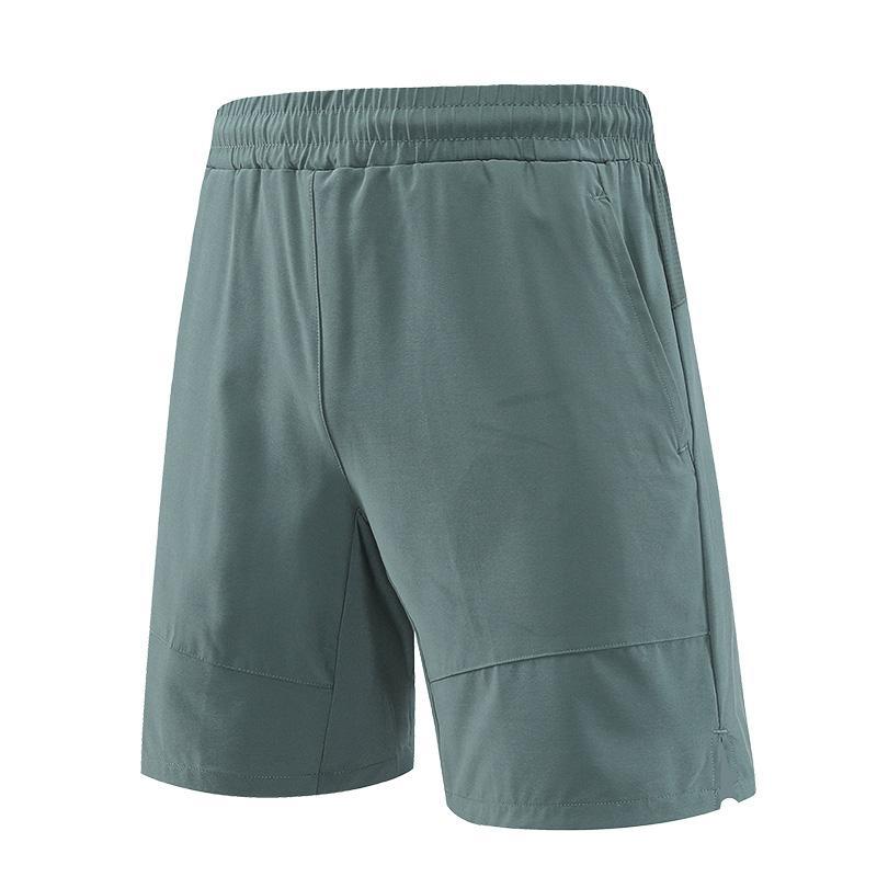Pantalones cortos de seda de hielo de secado rápido de verano LULU Pantalones de cinco puntos de entrenamiento de enfriamiento transpirable de gran tamaño de color sólido para hombres