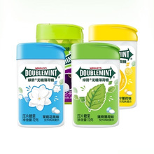 12g粒单选绿箭无糖薄荷糖休闲零食糖果约多味清新口气瓶装20可