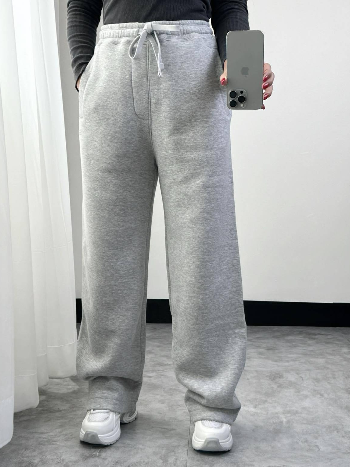 Europa y los Estados Unidos otoño y invierno de color sólido con pantalones casuales de terciopelo para hombres y mujeres, pantalones deportivos de cintura elástica y cálidos sueltos transfronterizos image 3