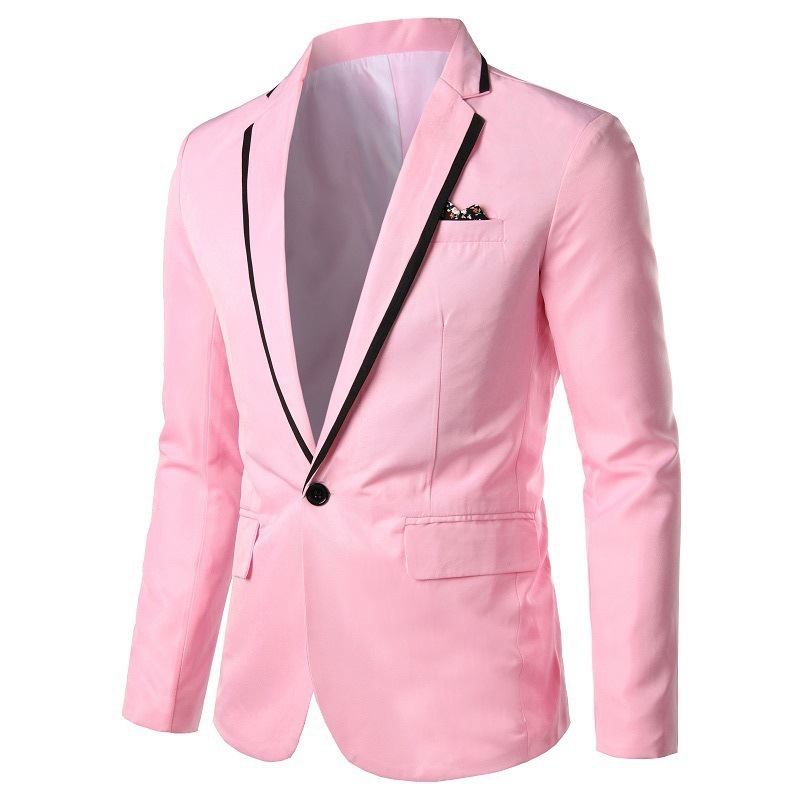 Cappotto da uomo con colletto ribaltabile, cappotto da abito casual alla moda_voghion.com