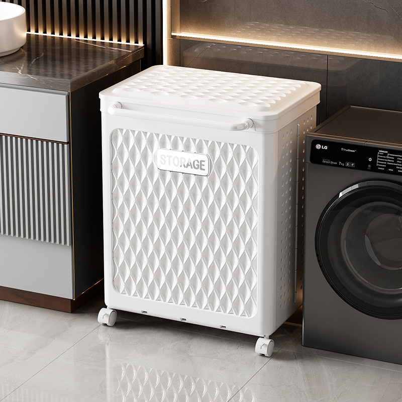 Cesta de ropa sucia Cesta de almacenamiento para el hogar Ropa sucia para el baño Cesta de almacenamiento de gran capacidad y subformato Cesta de ropa sucia plegable para el baño