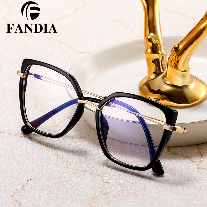 83606 nuevas gafas anti-luz azul damas simple ojos miopes con grados de moda marcos de gafas de color gradiente