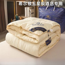希尔顿羽绒被春秋被加厚保暖冬被空调被宿舍单人被子厂批发亚马逊