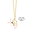 Cartoon necklace stainless steel, short chain for key bag , Japanese and Korean, simple and elegant design, wholesale