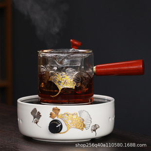 Tea Brewing Machine Popular Household Glass Brewing Teapot Steam Brewing Tea Stove Tea Set suit Automatic Kettle Electric Ceramic Stove