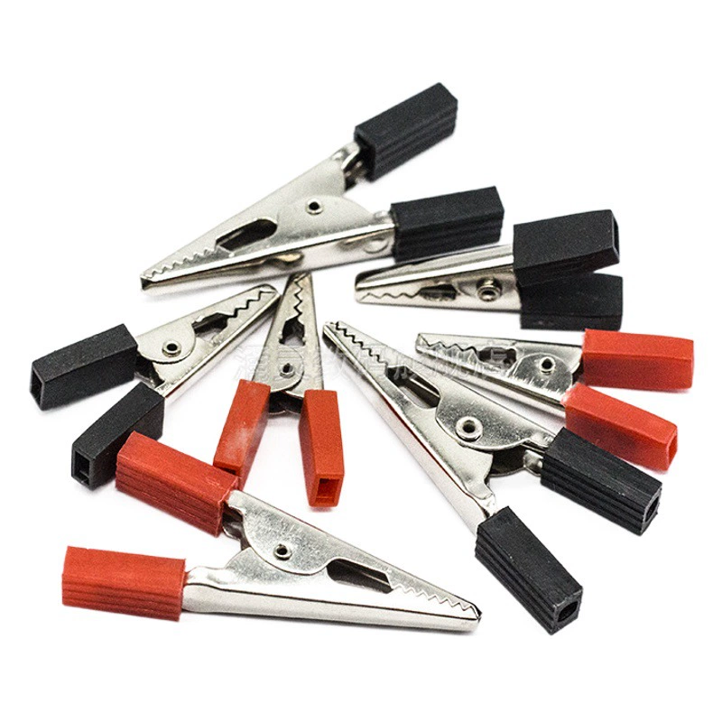 Фабричный прямой никелированный большой зажим крокодила 028 зажим для аккумулятора зажим для визитных карточек длина 50 мм зарядный зажим