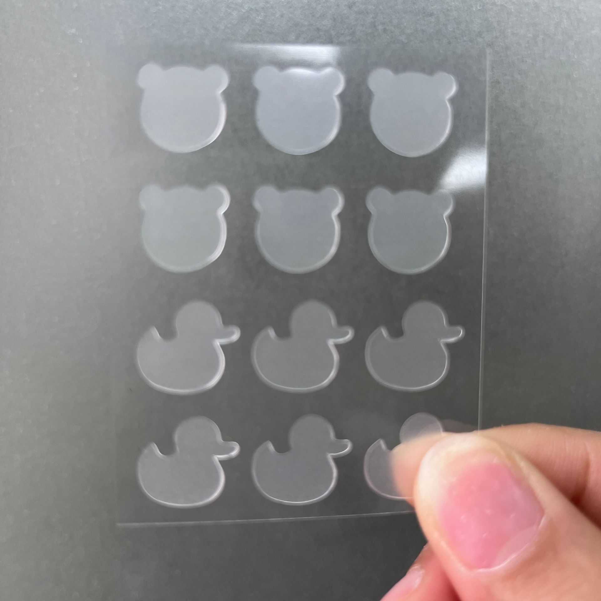 PE-12 오리 곰 투명