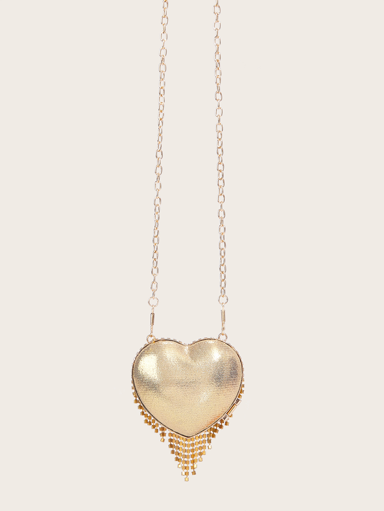 Mini Abendtasche Mit Herz-kette Für Damen_voghion.com