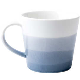 xyt雾海渐变色陶瓷杯 设计感咖啡杯马克杯子 简约大口径喝水杯