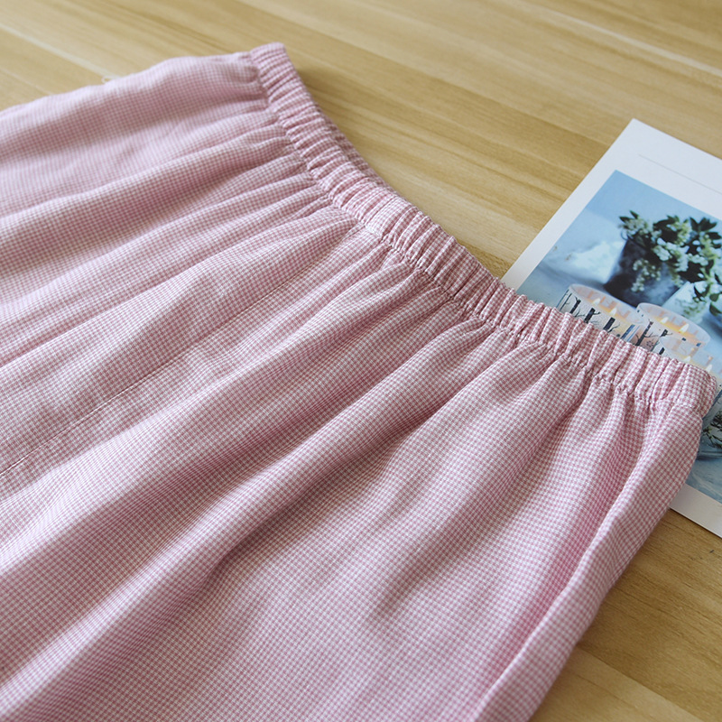 小格子纱布套装