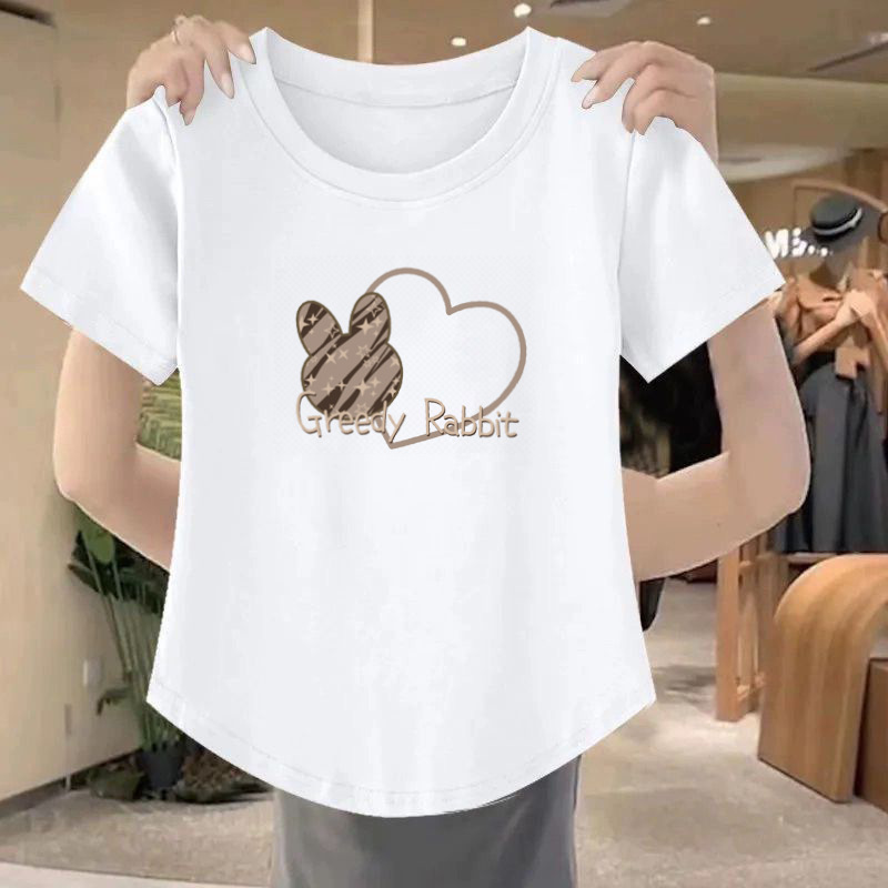 Cotton short summer short sleeve T-shirt