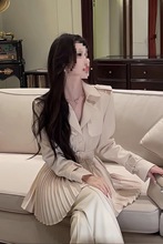 春季新设计师款小众短款风衣外套阔腿裤套装