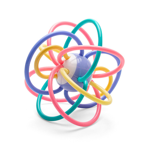Manhattan Ball for Infants and Toddlers, Baby Teething Grinding Ball, Bite and Bite Rattle, Bed Bell, 0-3 Years Old Baby Toy