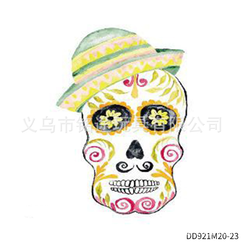 Suministros de fiesta de carnaval mexicano Día de los muertos Pegatinas de fiesta divertida para niños Accesorios de fotografía mexicana