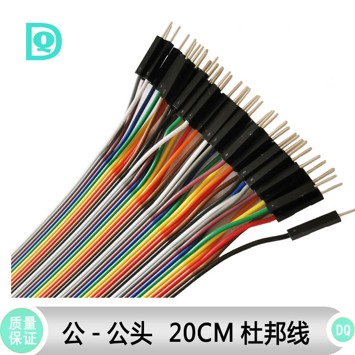 40P线 公头 公对公头 线 彩色排线 连接线 20CM