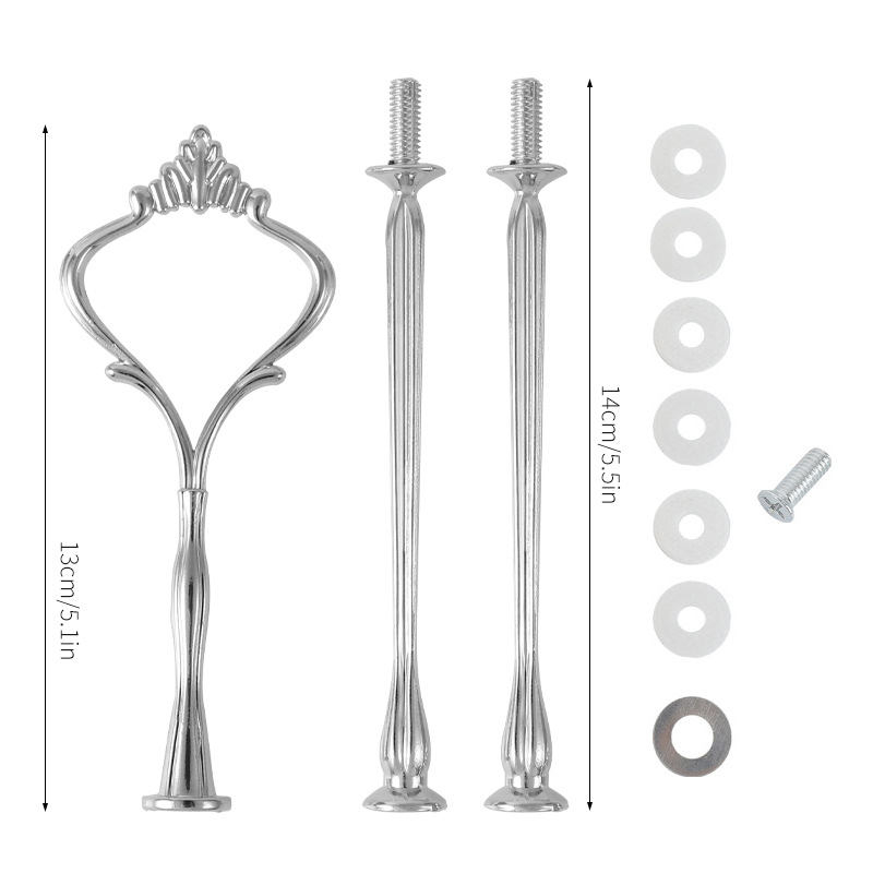 Nueva multi-capa de la Corona amor Ruyi placa estante europeo cumpleaños fiesta tarde té postre pastel placa cadena rack varilla