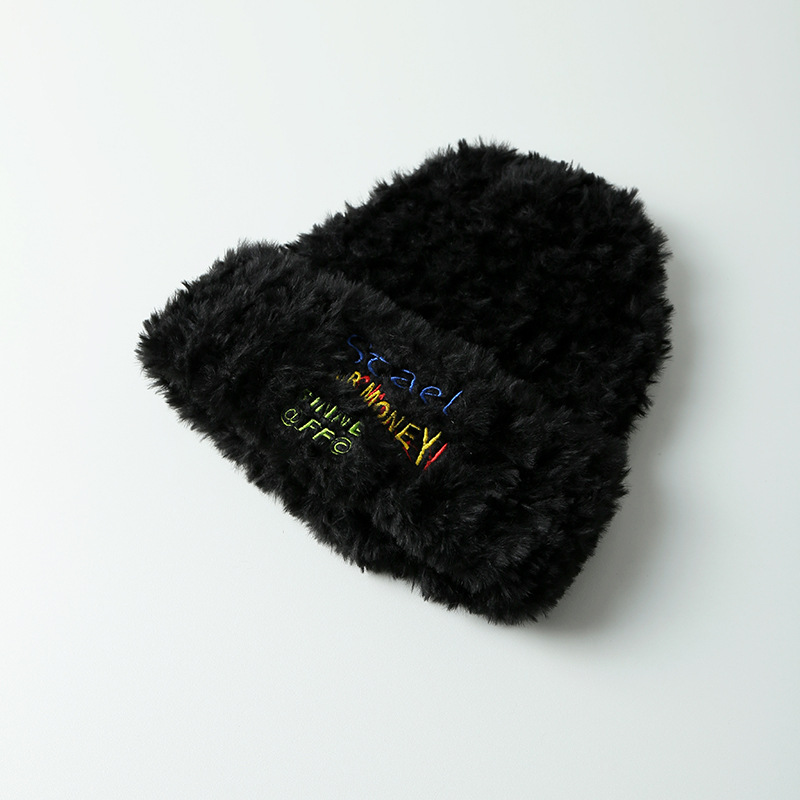 Fury Strick für Damen im Herbst-Winter mit verdicktem, warmem Stirnband, koreanische Version mit Gesicht und kleiner Mütze Tide_voghion.com