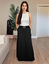 D 26145 Black Slim A-Line Skirt ��ɫ��װȹ ����ѷŷ���羳