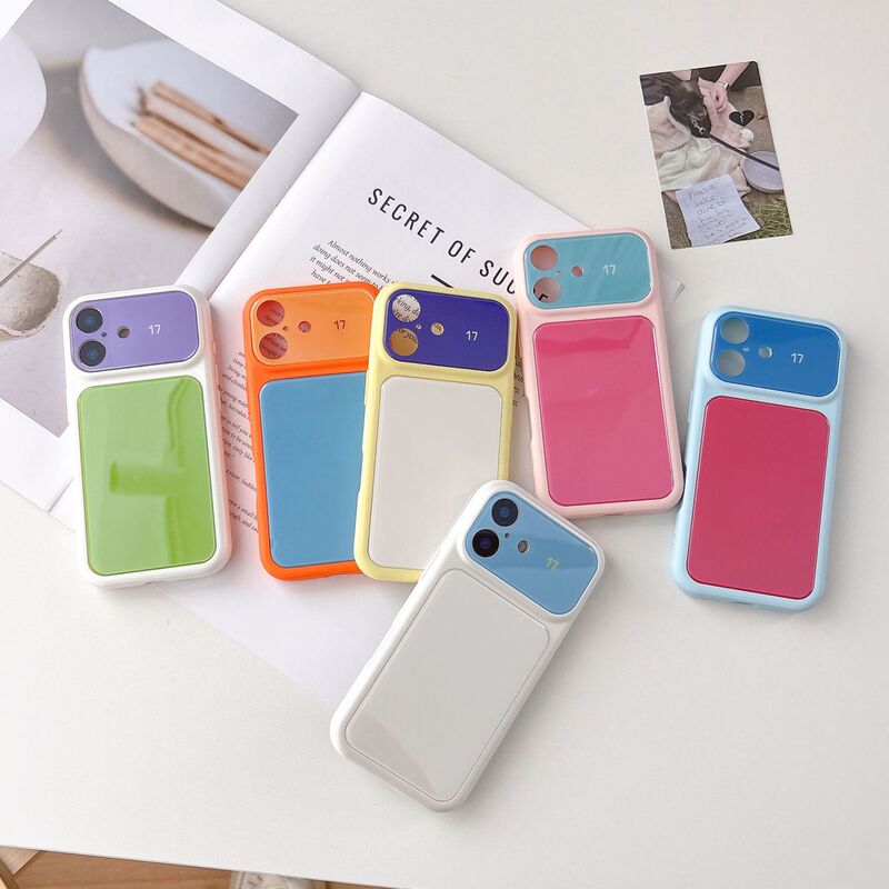 Dopamine color-blocking large window iPhone 17 Pro Max phone case suitable for Apple 16 Pro acrylic 15/14 Dopamine color-blocking large window iPhone 17 Pro Max phone case suitable for Apple 16 Pro acrylic 15/14