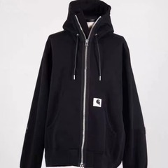 FOG SACAI連名モデル秋冬の新型ファスナーと帽子をつなぎ合わせて、男性と女性の同じ上着のコートを作ります。