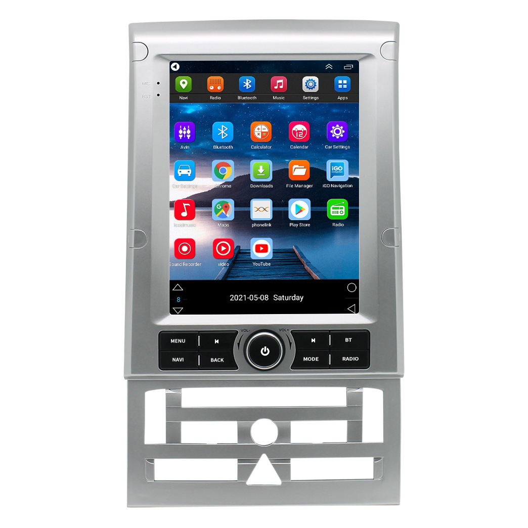 Aplicable a peugeot 407 navegación del coche 9,7-pulgadas vertical de la pantalla de control central de gran pantalla android coche nuevo GPS todo-en una máquina