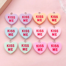 KISS ME������Ӣ����ĸ��ɫ��֬�ֻ�����׹diy�Ҽ���Ʒ�������ѷ