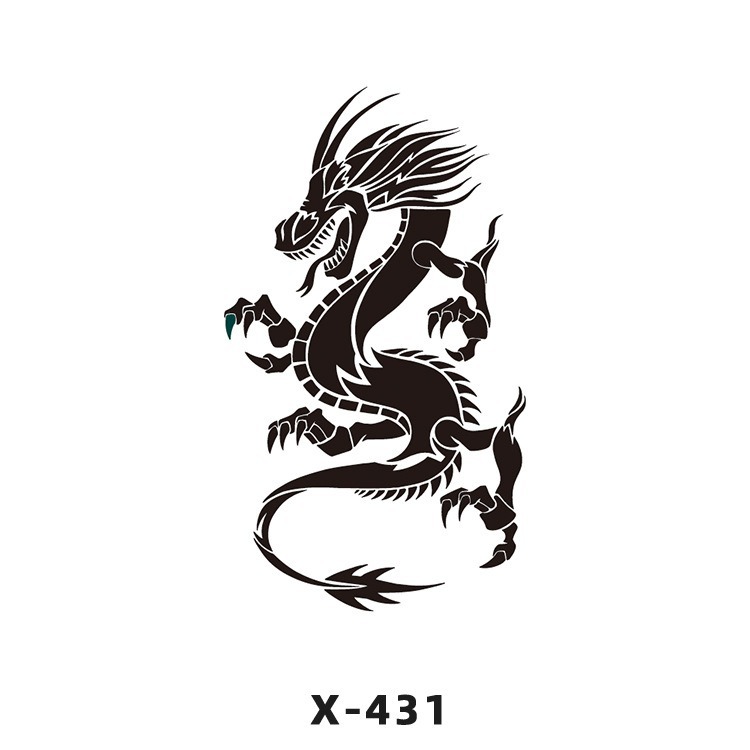 Arco de flor pequeña pegatinas de tatuaje fresco 3D dibujos animados transfronterizo Henna rosa impermeable texto en inglés pegatinas de tatuaje