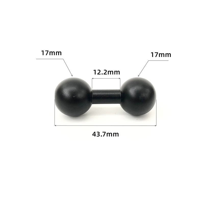 Ball head, metal mobile phone, camera, tubing with accessories, 17mm, 17mm, aluminum alloy