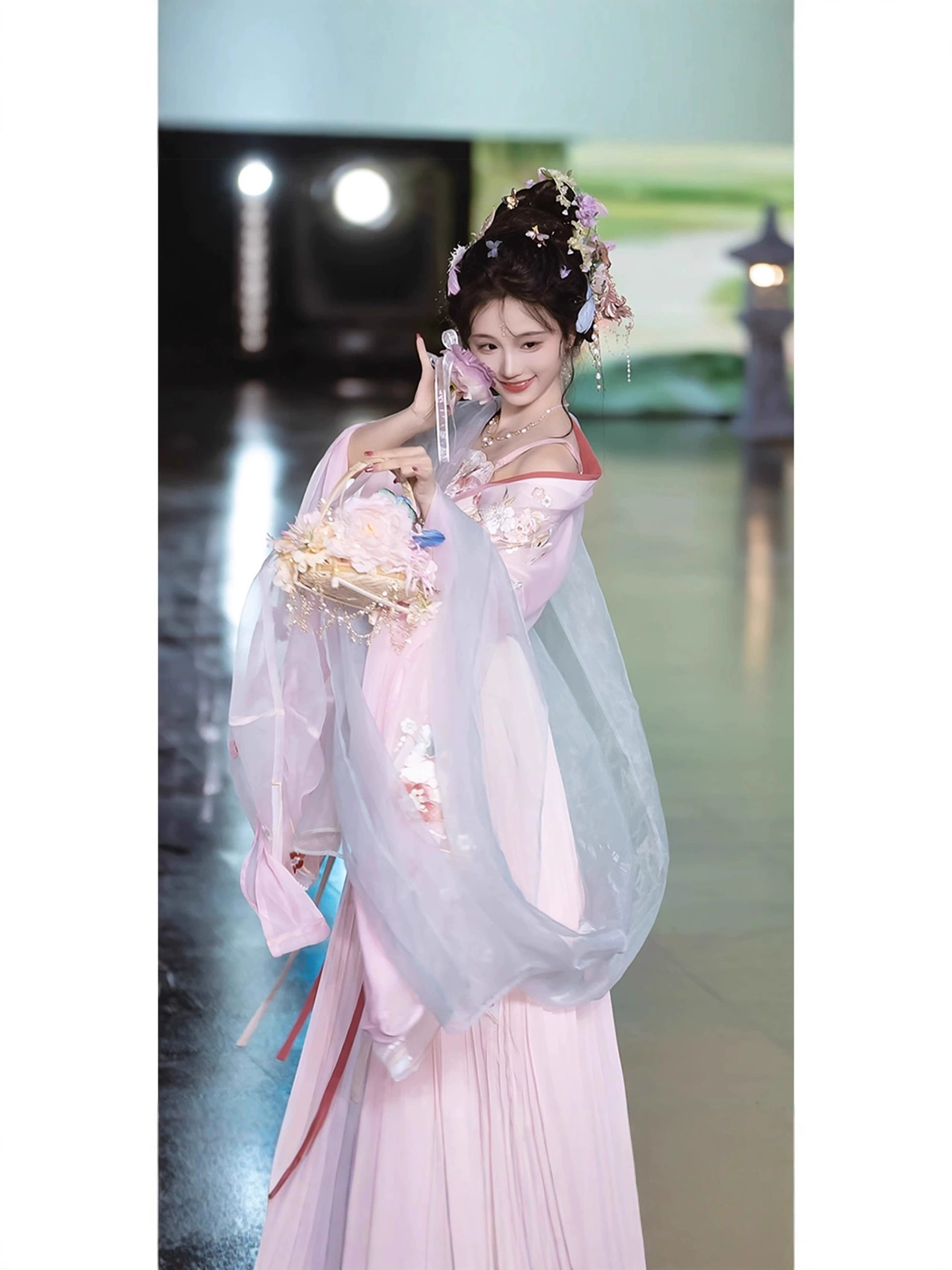 Новые оригинальные [Yushui Qingluan] вышитые подтяжки, супер-фея Hanfu, Национальный стиль эпох Южной и Северной династий для церемонии на подиуме в образе звезды