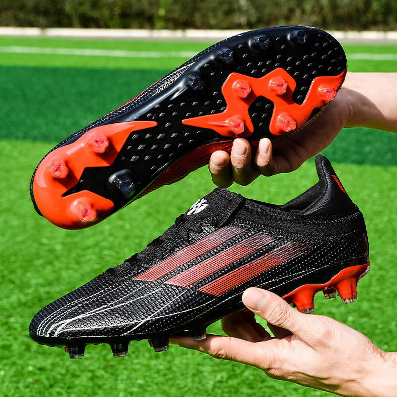 Spot zapatos de fútbol transfronterizos para hombres y adolescentes TF estudiantes tachuelas AG zapatos de entrenamiento de césped artificiales de corte bajo profesional
