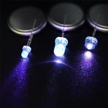 f5白发驱蚊灯短脚5mmUV 365nm/395nm紫光紫外线灭蚊验钞LED灯珠