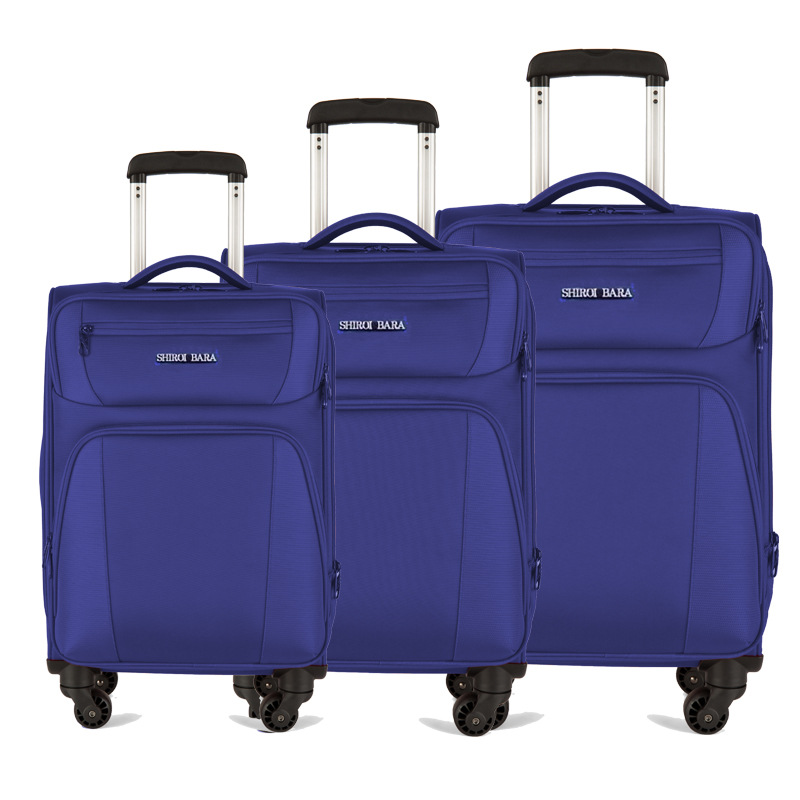 Bộ vali kéo vải Oxford ba món 202428 kèm khóa số, khóa hải quan, vali xách tay