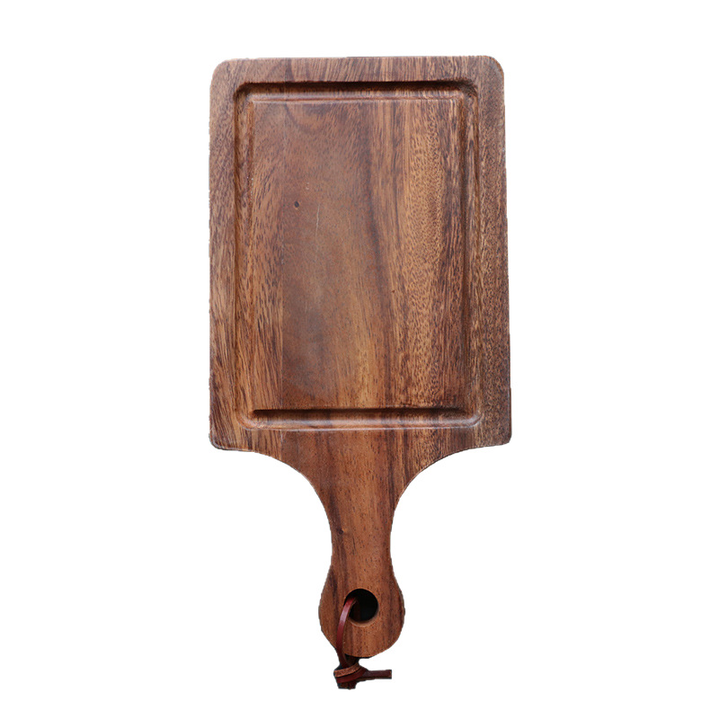 Madera maciza de estilo japonés pizza filete hornear pan tablero materno y niño cocinado palet tabla de cortar fruta tabla de cortar